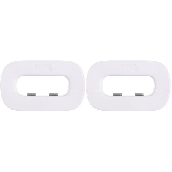 Set of 2 Freezer Refrigerator Lock Fridge Safety Child 11x7cm White