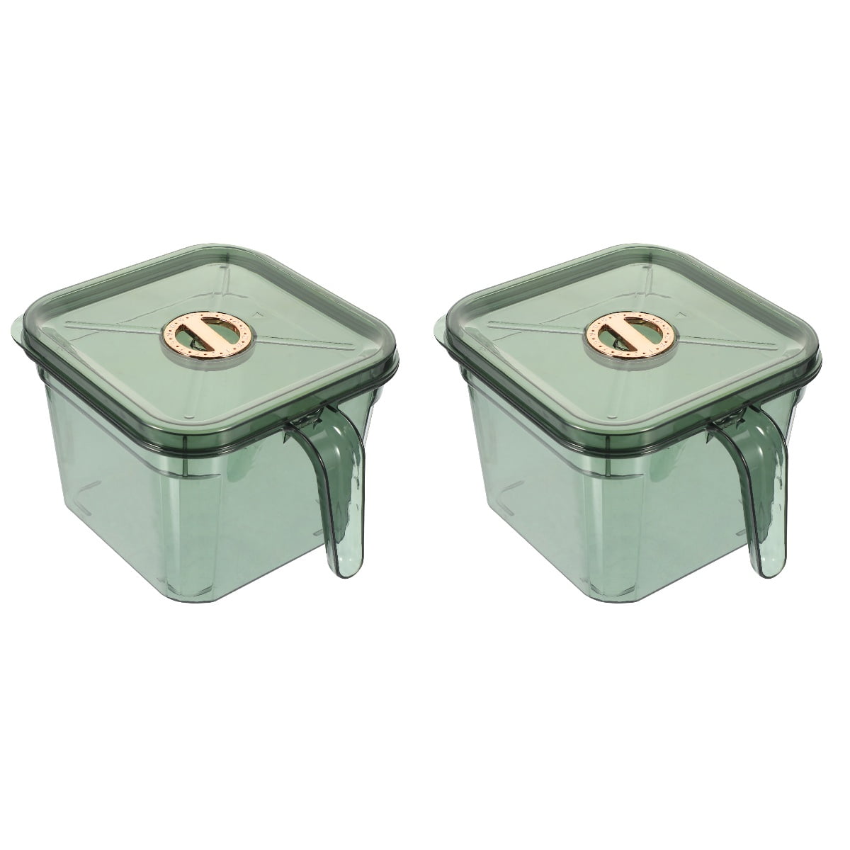 NUOLUX Clear PP Refrigerator Organizer Bins for Fresh Preservation 2Pcs