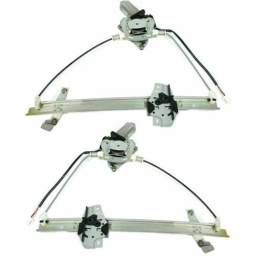 Set of 2 Front LH & RH Side Power Window Regulator With Motor Fits Mazda Protege