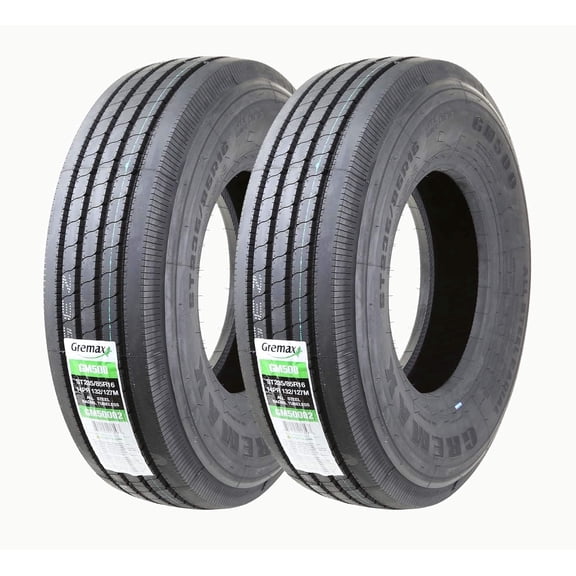 Set of 2 GREMAX All Steel ST 235/85R16 14PR Heavy Duty RV Trailer Tires Load Range G