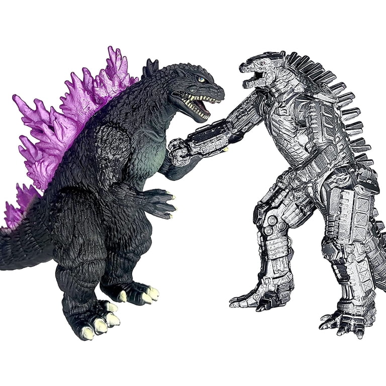 特撮 Godzilla Large Figure Set of 2 Generic Set of 2 Monster Dinosaur MechaGodzilla Action Figures 6.5