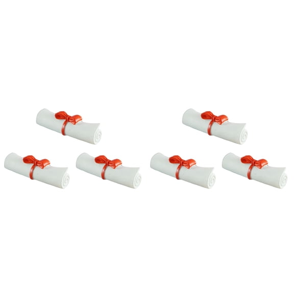 Set of 2 Graduation Scroll Props Mini Models for Decor and Graduation Ceremony Display