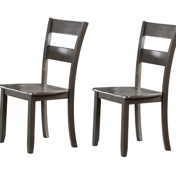 Set of 2, Gray Color - Transitional Chair - Dining Table Space - Easy to Assemble