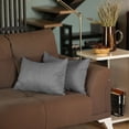 thumbnail image 1 of Set of 2 Gray Modern Lumbar Throw Pillows, 1 of 2