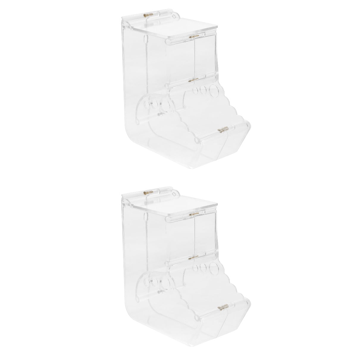Set of 2 Guinea Pig Food Dispenser Hamster Feeder Practical - Walmart.com - Custom Hamster Food Hopper Design