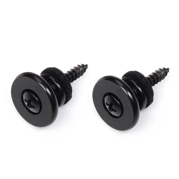 Set of 2 Guitar Strap Locks Antislip Buttons Metal Strap Lock Buttons Guitar Strap Buttons for Electric Guitar and Bass