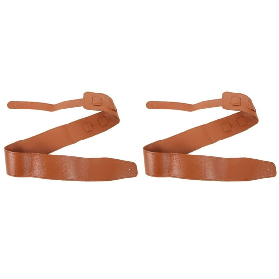 Set of 2 Guitars Ukulele Back Strap Mandolin Adjustable Pu