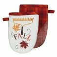 thumbnail image 1 of Set of 2 HELLO FALL Autumn Leaves Grabber Potholder Kitchen Mitts, by Kay Dee, 1 of 2