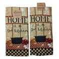 thumbnail image 1 of Set of 2 HOME IS IN THE KITCHEN Cotton Terry Kitchen Towels by Kay Dee Designs, 1 of 2