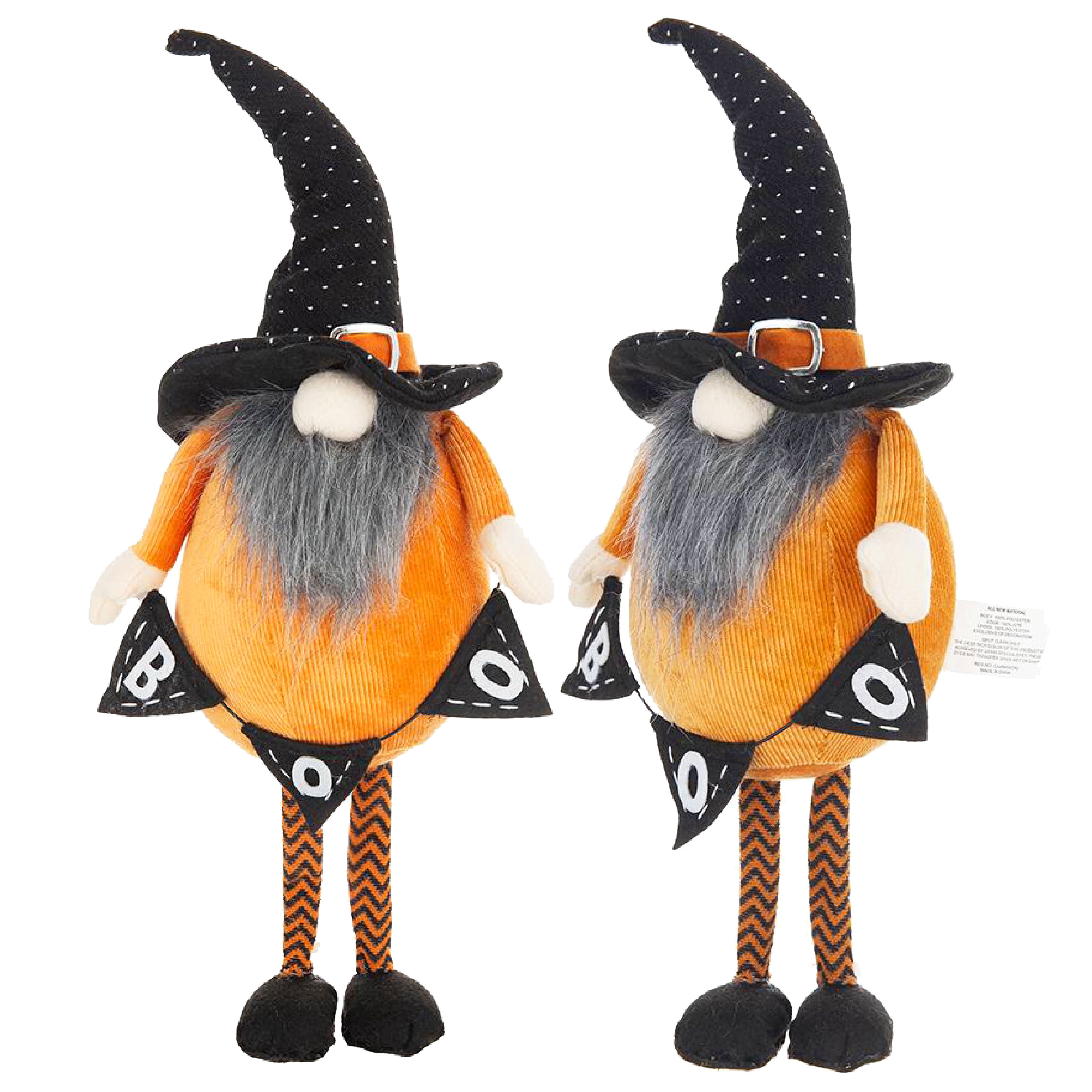 Set of 2 Handcrafted Halloween Decor 16 Inch Polyester for Home Holiday Display for Halloween Decor