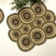 thumbnail image 1 of Set of 2, Handmade beaded placemat, beaded tablemat, 13x16 inch, gold bead charger placemats, 1 of 4