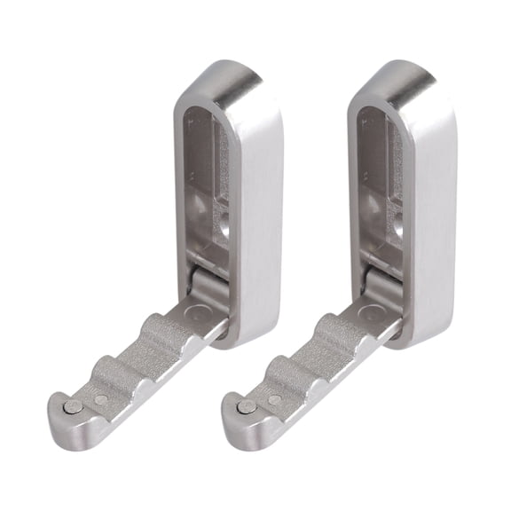 Set of 2 Heavy Duty Folding Hooks for Coats Towels Hats Backpacks Aluminum Alloy Foldable Wall Hook Clothes Hanger