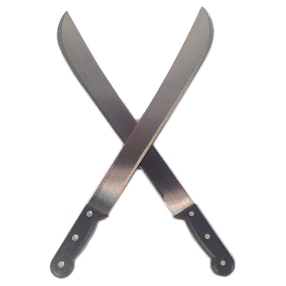 Set of 2 - Heavy Duty Machetes, 18" inch, Survival Knives for Home and Outdoors