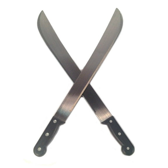 Set of 2 - Heavy Duty Machetes, 18" inch, Survival Knives for Home and Outdoors