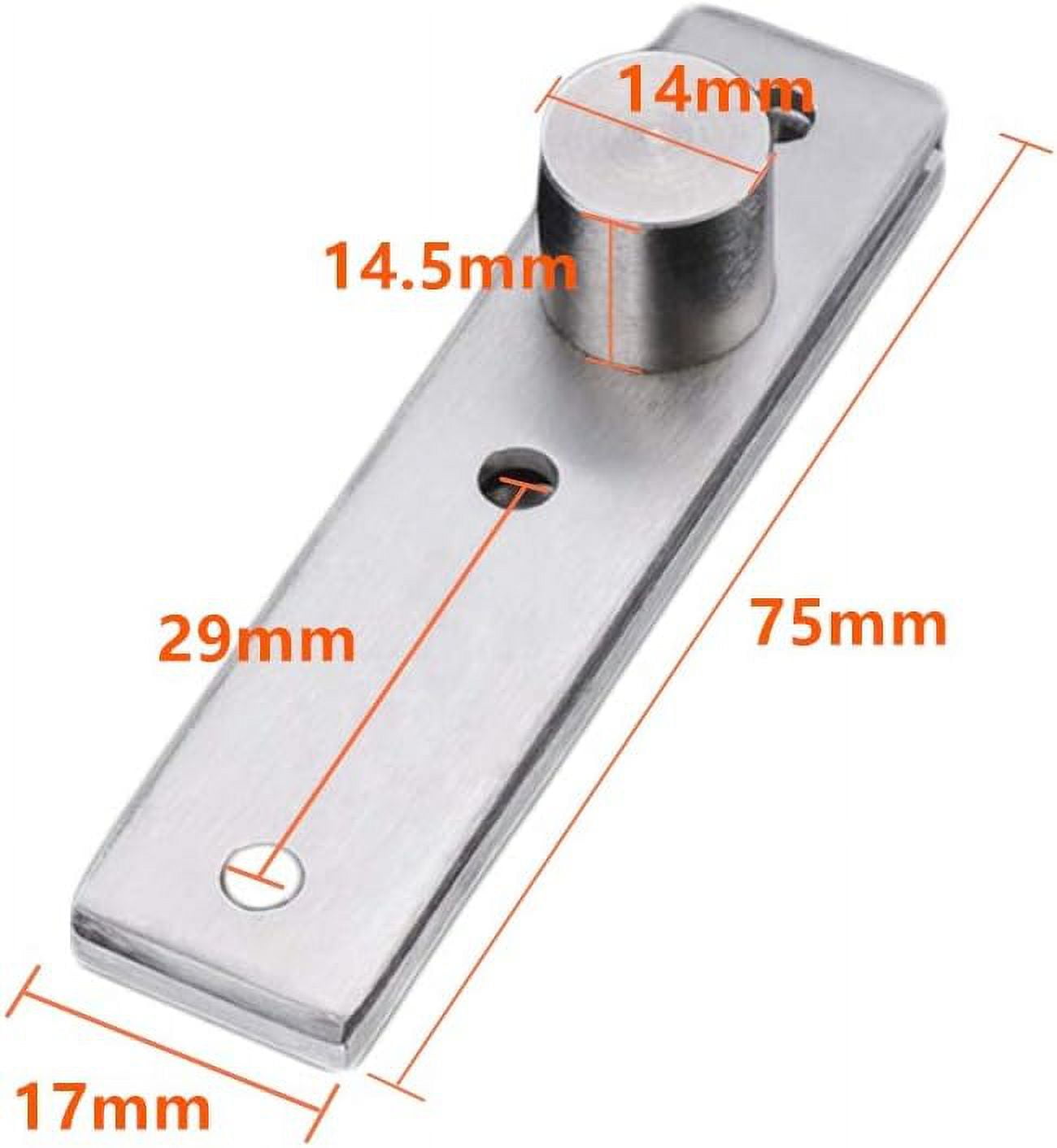 Set of 2 Heavy Duty Stainless Steel 360 Degree Hidden Pivot Door Hinges