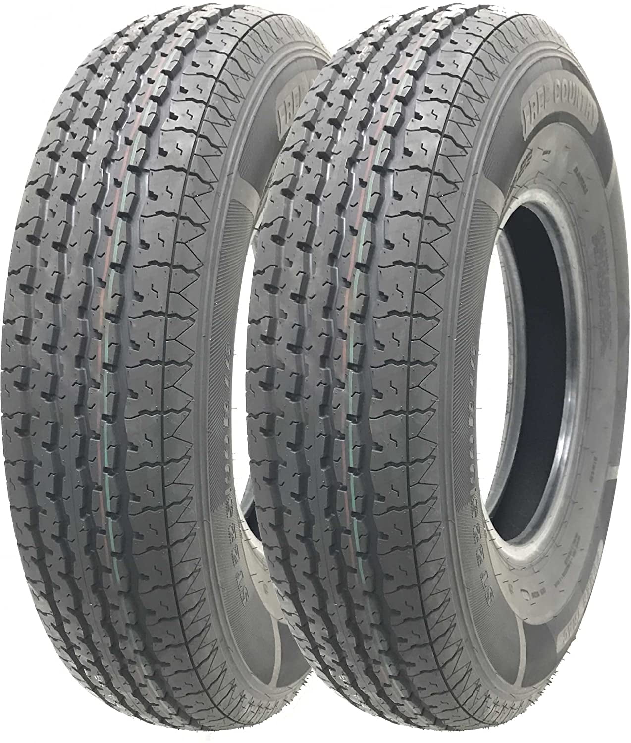Set of 2 Heavy Duty Trailer Tires ST 205/90R15 (7.00R15)10 PR load ...