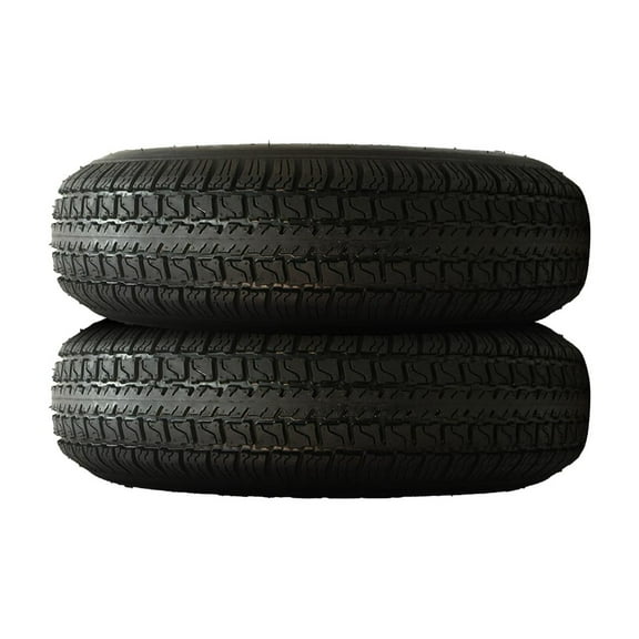 Set of 2 Hi Run JK42 Trailer ST225/75R15 117L E Tires