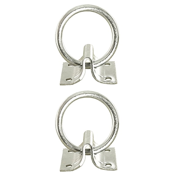 Set of 2 Hilason in Cross Tie Ring w/ 2mm sheet Zinc Plated