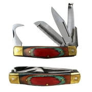 Set of 2 Horse Farrier Tool Hoof Comb Pick Grooming Multi Purpose Horsemans Knife 984111