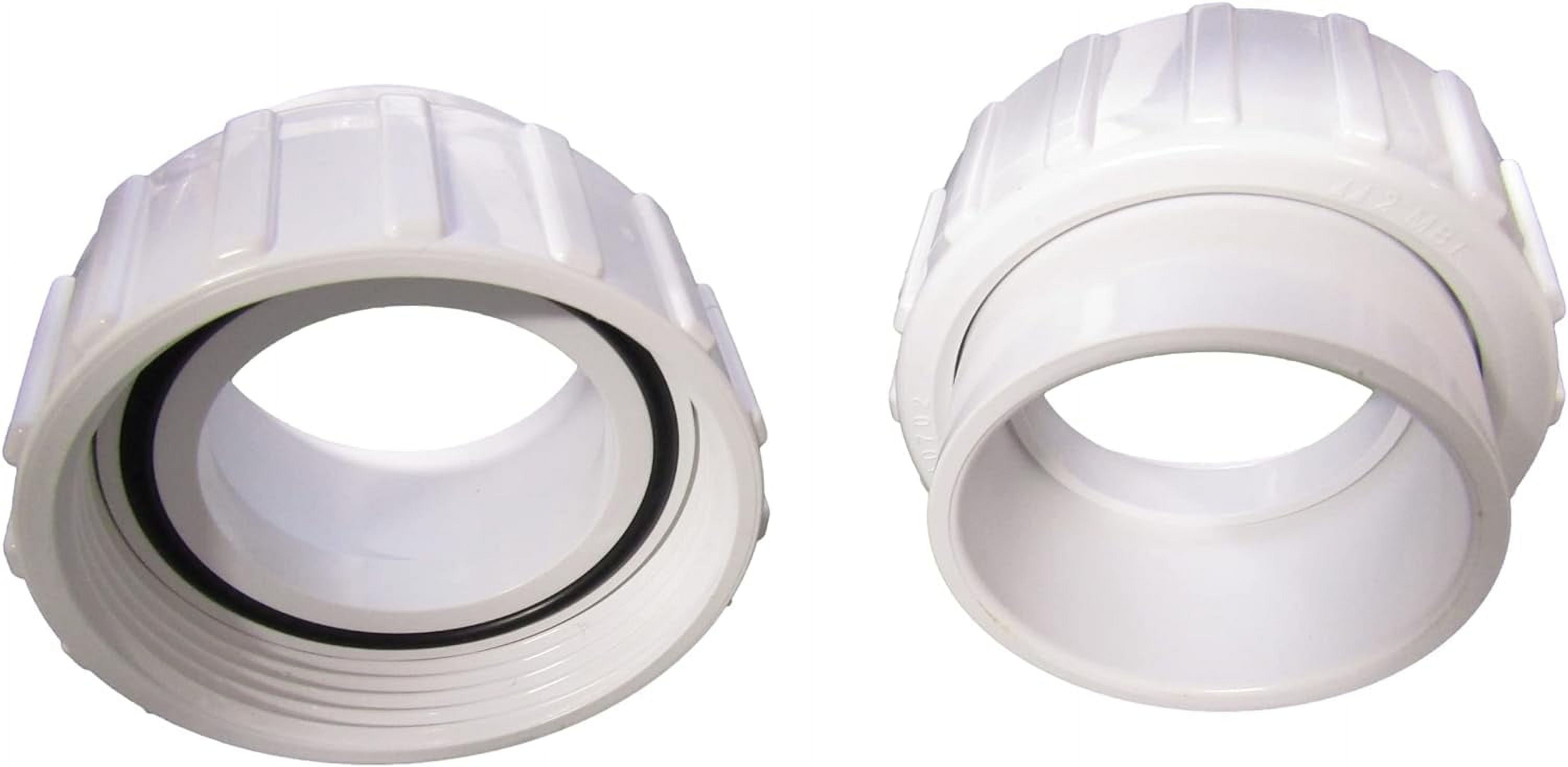 Set of (2) Hot Tub Spa 2" Slip X 2" Threaded Pump Unions