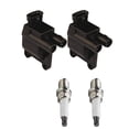 thumbnail image 1 of Set of 2 ISA Brand Ignition Coils and 2 Spark Plugs Compatible with 1999-2001 Toyota Solara 2.2L L4 2164cc -ci Replacement for UF180, 1 of 6