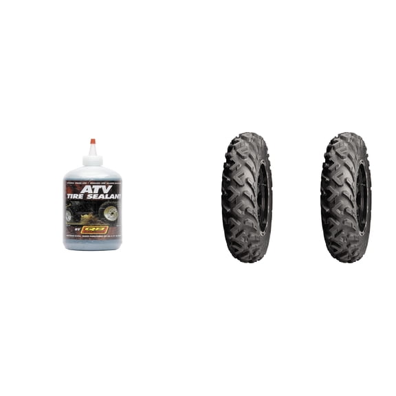 Set of 2 ITP Terracross R/T XD Radial Front Tires 26x9R-14 6-ply with QUADBOSS Sealant.