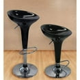 thumbnail image 1 of Set of 2 Ice Cream Scoop Style Barstools in Black, 1 of 2