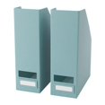thumbnail image 1 of Set of 2 Ikea Tjena Magazine File Organizer Storage (Light Blue), 1 of 4