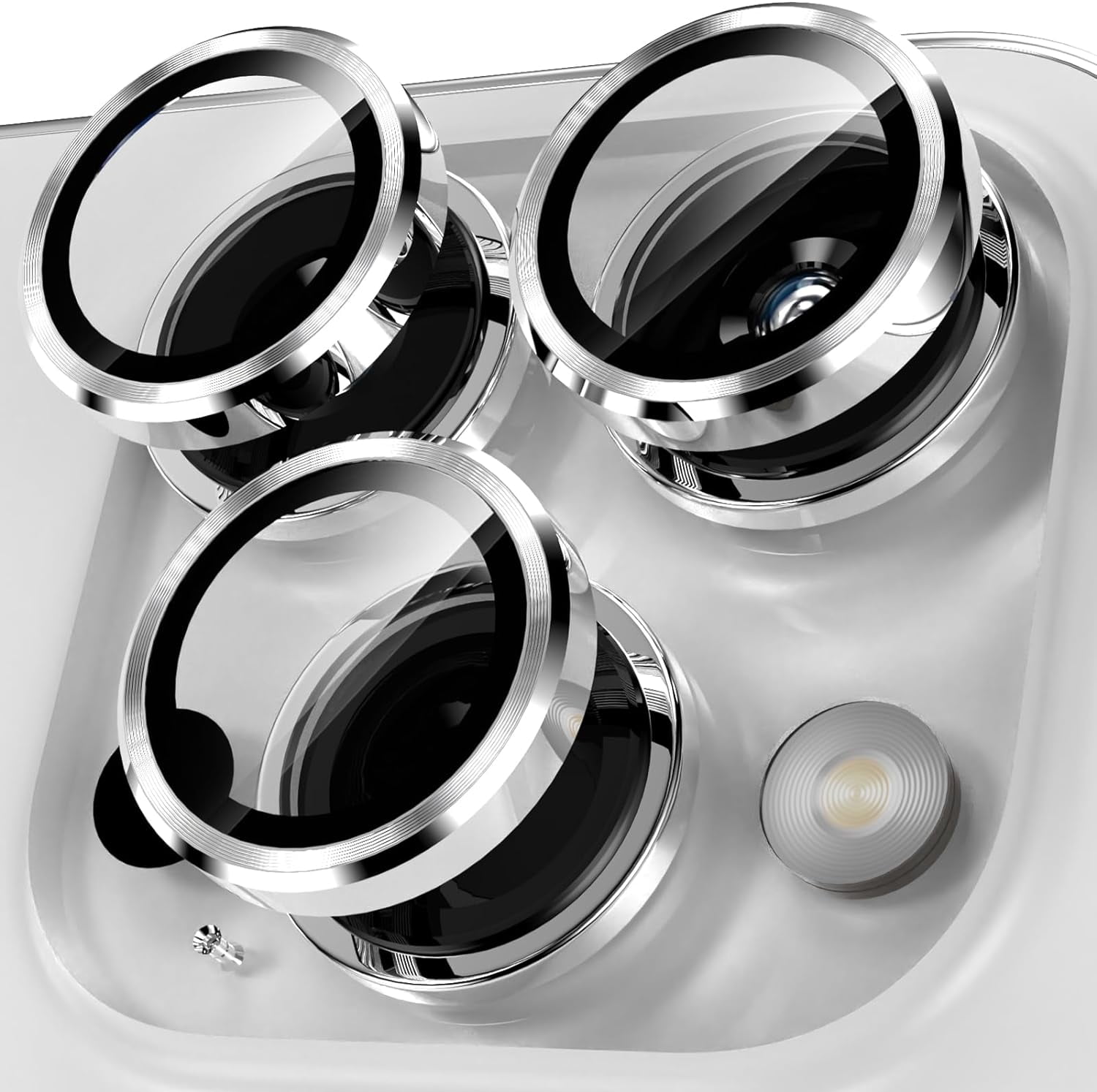 Set of 2 Individual Camera Lens Protector for iPhone 15 Pro/iPhone 15 Pro  Max 