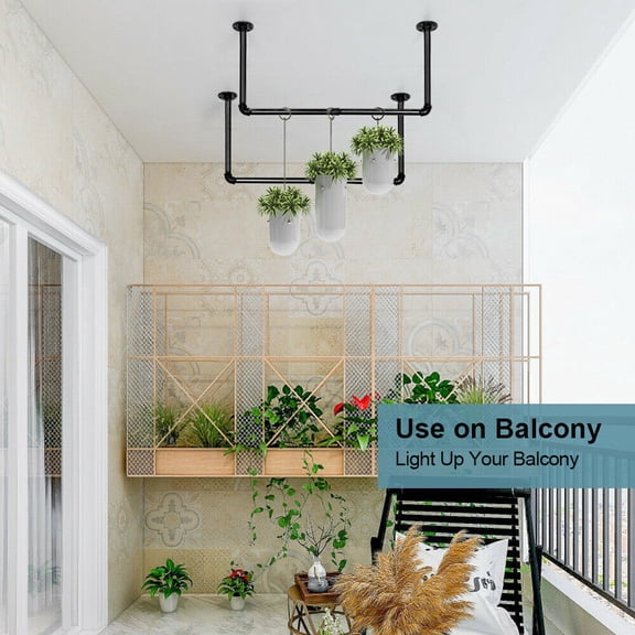 Set of 2 Industrial Pipe Clothes Rack Wall Mounted Garment Rack,Iron Garment Bar