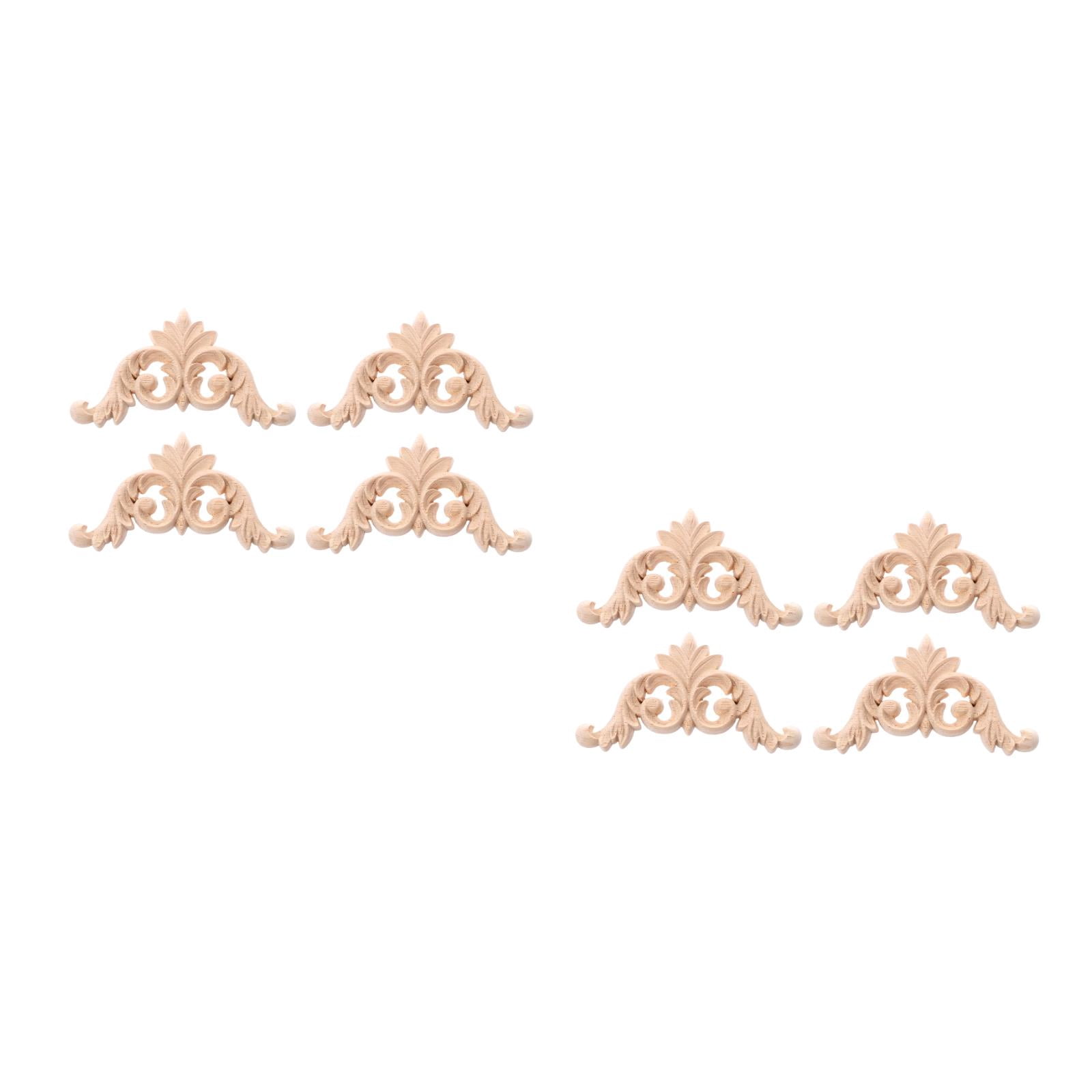 Set of 2 Insoles Arch Support Wood Carving Cabinet Decoration 10.5X5 ...