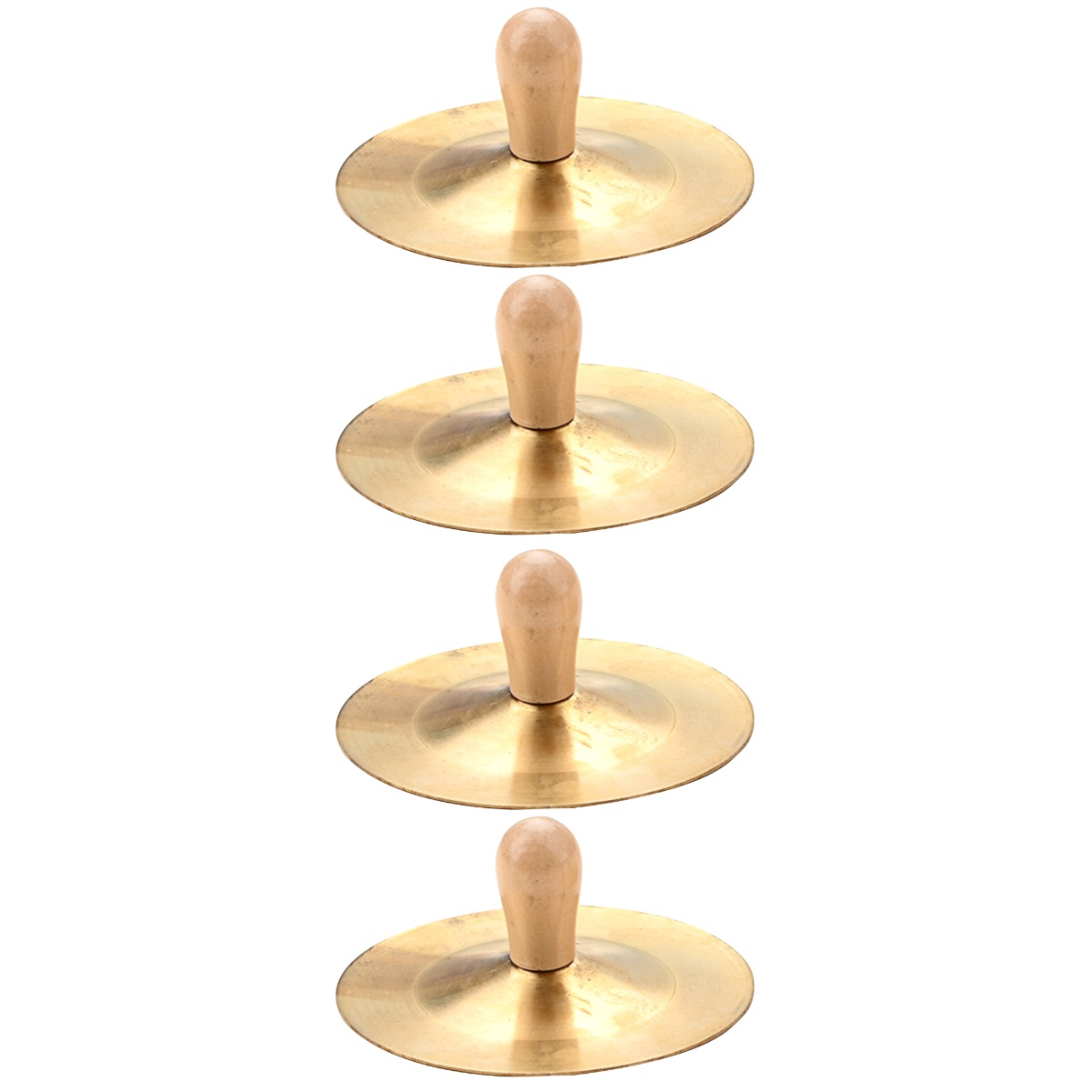 Set of 2 Instrument Cymbals Horn Ringing Safe Finger Percussion ...