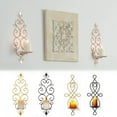 Set of 2 Iron Sconces for Wall Candles, Stuffygreenus Wall Mounted