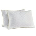 Set of 2 Italian Luxury White Pillows Hypoallergenic, Soft Standard