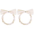 thumbnail image 1 of Set of 2 Japanese Shimenawa Rings DIY Wreath Material Natural Wreath Ring Small Straw Home Raffia Ring Garland, 1 of 6