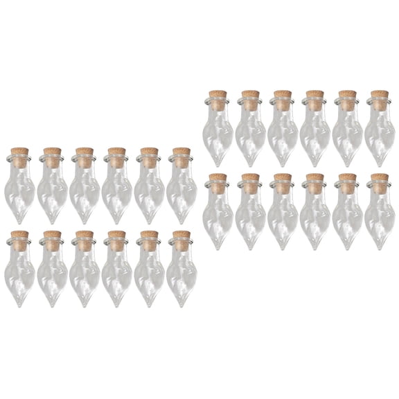 RENACLIPY Coophya Tiny Glass Bottles with Cork Stoppers for Home and Craft Projects 64Pcs