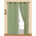 thumbnail image 1 of Set of 2  Kim Harper Grommet Top Sheer Voile Curtain Panels 84 inch Long, Green, 1 of 1