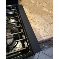 Set of 2 Kitchen Stove Counter Gap Cover Food Grade High Heat Resistant Bridge The Gap Between Stove And Counter Washer and Dryer (Black)