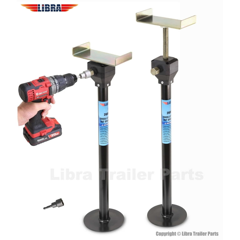 LIBRA Heavy-Duty Quick-Lift RV Slide-Out Support Scissor Jacks 