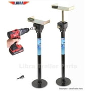 Set of 2 LIBRA Heavy Duty Quick-Lift RV Slide Out Stabilizer Jacks 5000lbs Adjust 16-28