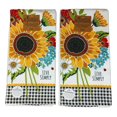 thumbnail image 1 of Set of 2 LIVE SIMPLY Sunflower Charm Terry Kitchen Towels by Kay Dee Designs, 1 of 2