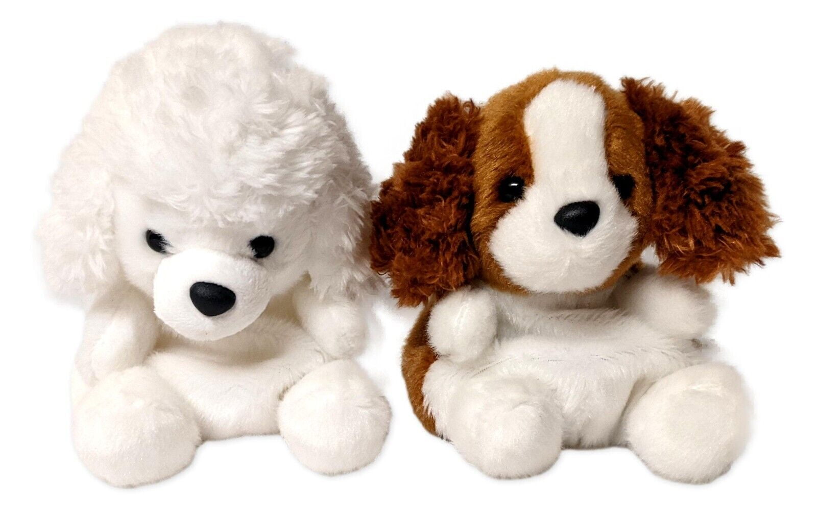 Set of 2 LULU POODLE & LADY SPANIEL Palm Pals 5" Stuffed Animal Plush ...