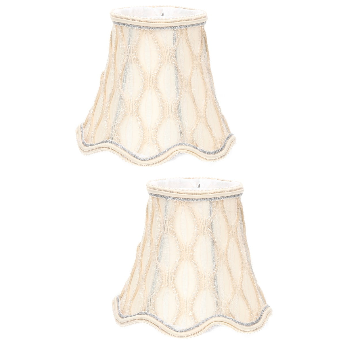 Set of 2 Lamp Shade Clip- on Lampshade Cylindrical Fabric - Walmart.com