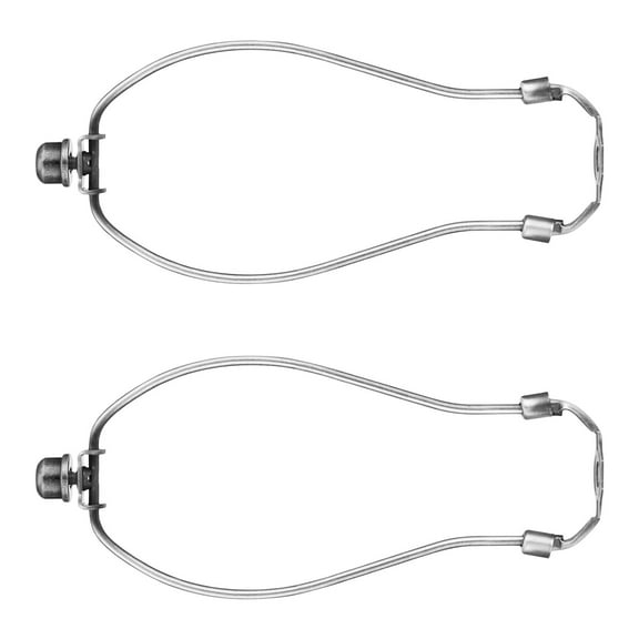 Set of 2 Lamp Shade Mounting Harp Bracket Light Base Adapter Lamp Frame Support Hardware Texture for Home Lighting Decor