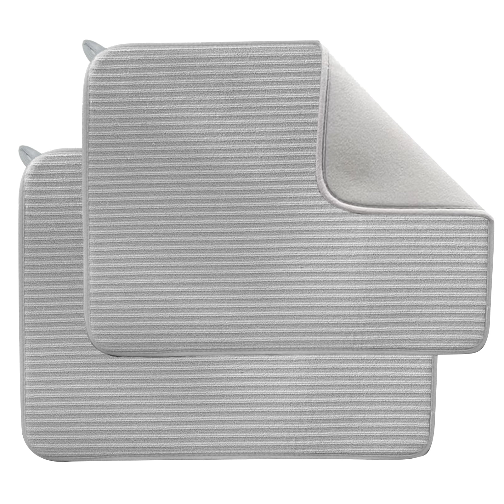 Set of 2 Large Dish Drying Mats UltraThick, NonSlip, and Super