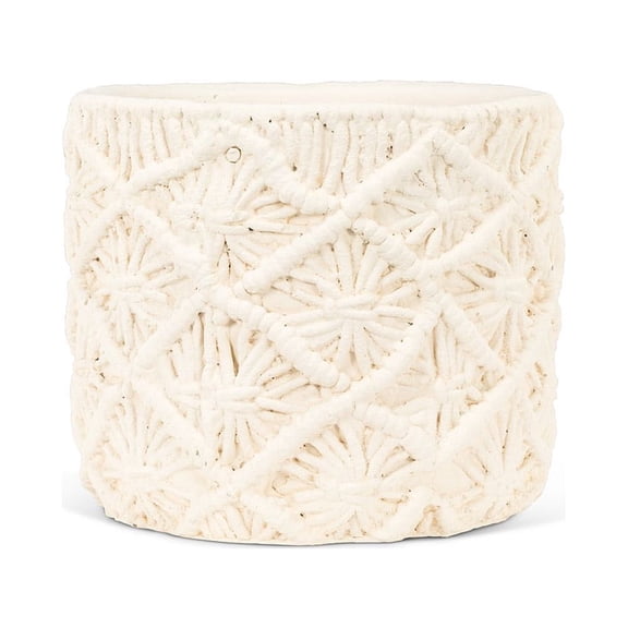 Set of 2 Large Macrame Style Planter