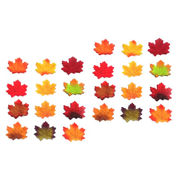 Set of 2 Leaf Faux Artificial Maple Leaves Exquisite