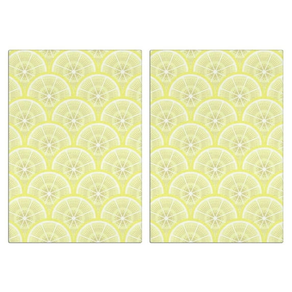 Set of 2 Lemon Kitchen Towels, 18x26 Inch Fruit Dish Towels, Soft Absorbent Tea Towels for Kitchen Drying and Farmhouse Decor