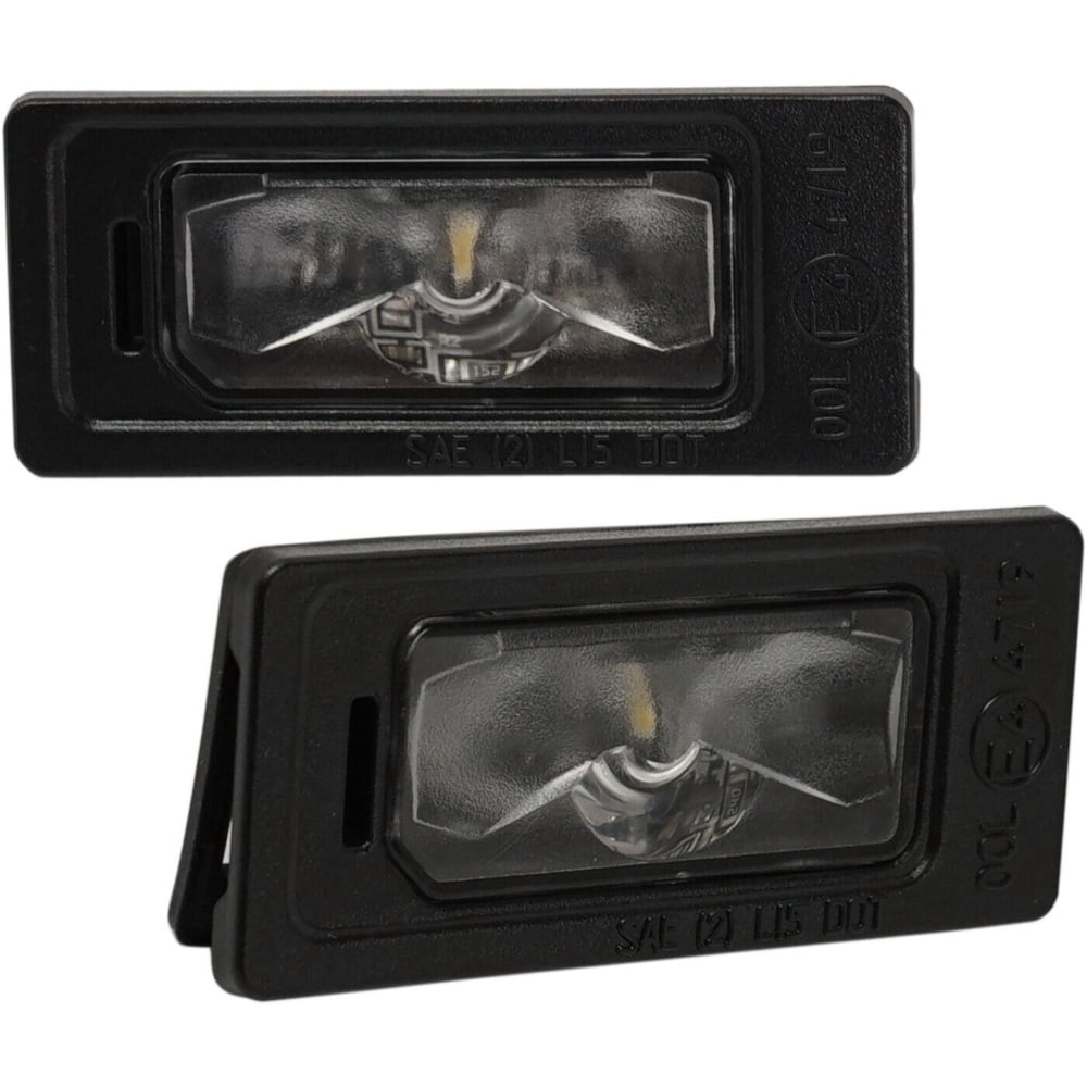 Set of 2 License Plate Lights Driver & Passenger Side For Audi Volkswagen Pair