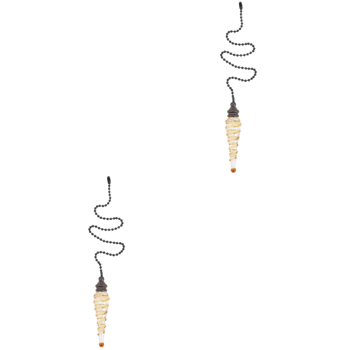 Set of 2 Light Pull Chain Extension Ceiling Fan Extender Pulls for